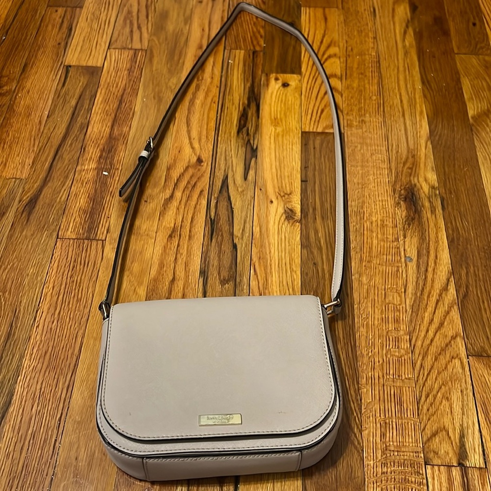 Kate space like new tan cross body bag fits so much more than you would expect